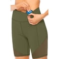 thumbnail image 3 of Pantalones cortos deportivos leggins de mujer pantalones cortos de ciclismo, opacos y con bolsillos y leggings de cintura alta para entrenamiento deportivo de verano gimnasio yoga fitness yoga Xemadio LRWJ642-18, 3 of 6