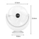 thumbnail image 2 of Ventilador con pilas recargables, viento fuerte, batería de larga duración, pequeño ventilador de escritorio USB, 2 of 5