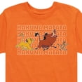 thumbnail image 3 of The Lion King - Hakuna Matata Outlined Words - Toddler & Youth Short Sleeve Graphic T-Shirt, 3 of 5