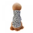 thumbnail image 3 of Promotion Clearance! Thicken Pet Dog Clothes Winter Warm Dog Pet Clothing Hoodies Puppy Leopard Pattern Fleece Coat Jacket for Small Medium Dogs Black S-XXL, 3 of 6