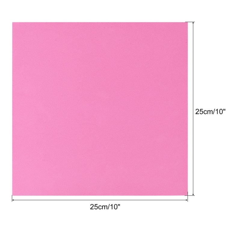 Uxcell Pink EVA Foam Sheets 4 Pcs - 10 X 10 Inch, 7mm Thick, For Crafts, DIY, Bulletin Boards, Kids Projects