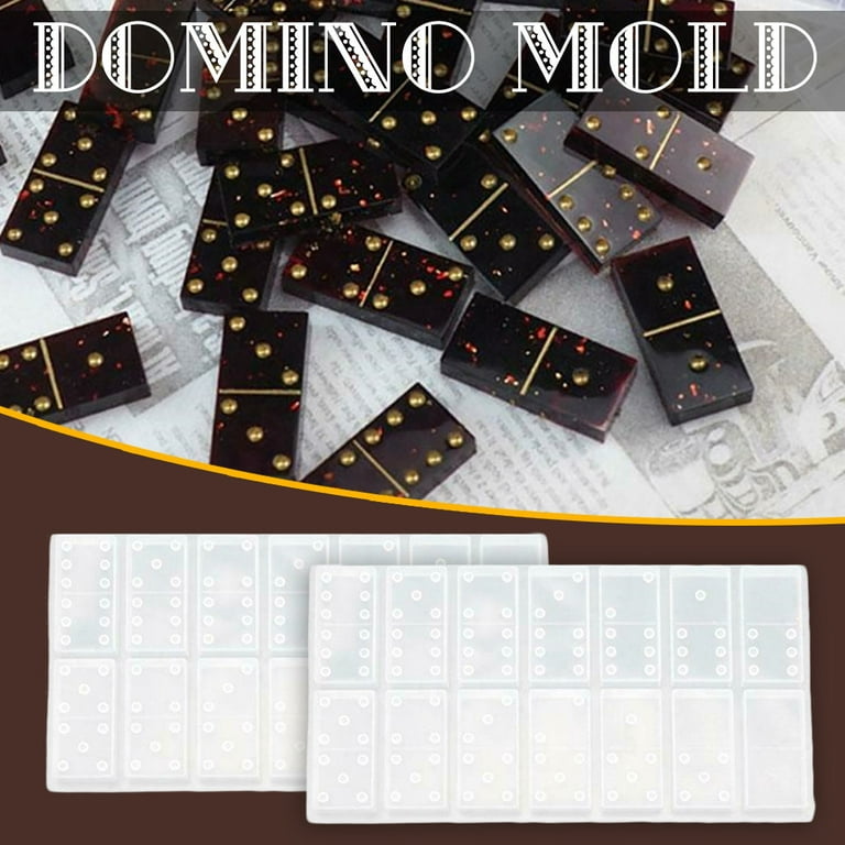 Buy MasBekTe Silicone Molds for Resin Casting Dominoes Resin Mold