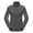 Dark Grey Heather, variant on Women's Lightweight Recycled Polar Fleece Hiking Jacket Full Zip Thermal Ski Travel Outerwear Dark Grey Heather M