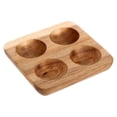 thumbnail image 3 of 1Set Wooden Egg Storage Racks Acacia Wood Eggs Tray Square Kitchenware Fresh Egg Holder, 3 of 9