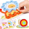 thumbnail image 3 of DIY Craft Kit Creative Pompom Educational Handmade Kit Craft Supplies for Kids, 3 of 9