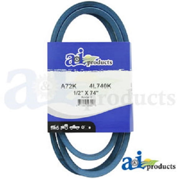 A72K A-SECTION MADE WITH KEVLAR (BLUE) V BELT - 1/2" X 74"