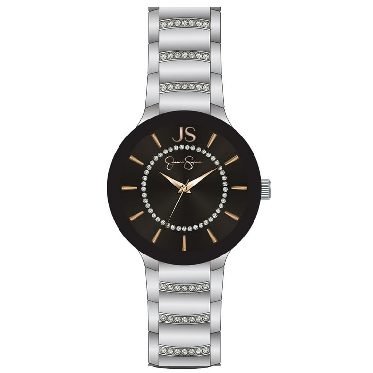 jessicaさま専用！ Jessica Simpson 36mm SIlver Tone Mettalized Edge To Edge
