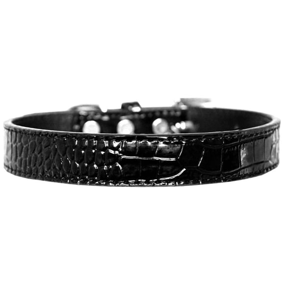 Dog, Puppy Pet Designer Croc Collar, "Tulsa Plain 3/4" Wide"