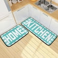 thumbnail image 4 of Buffalo Plaid Checked Black Red Kitchen Mat Set of 2 Anti-Fatigue Kitchen Rug Set Washable Non Slip Cushioned Foam Kitchen Runner Rugs and Mats Comfort Standing Mat for Floor Laundry Home Decor, 4 of 6