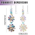 thumbnail image 3 of FENGGHAO Double Sunflower Crystal Sun Catcher, Colorful Rainbow Maker Window Hanging Ornament with Prism Effects for Indoor Outdoor Garden Home Decor, 3 of 7