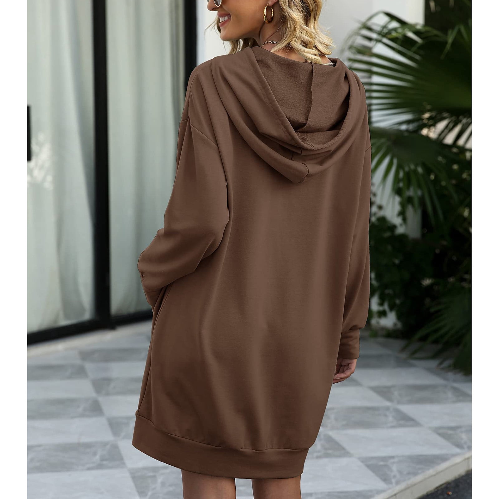 Knee length sweatshirt dress best sale