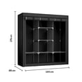 thumbnail image 2 of Closet Organizador Armable de Acero Inoxidable | Armario de Almacenamiento para Ropa | Ropero Portatil | Mueble de Tela Impermeable con Cierre | Perchero Guardaropa para Recamara, 2 of 5
