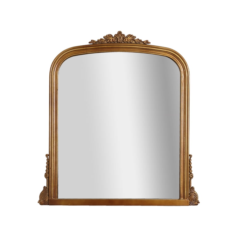 Ember Interiors Ornate Rectangle Mirror with Gold Frame photo 1