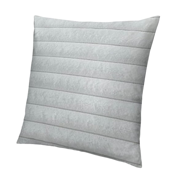 BANET Bed Pillowcase Standard Striped Faux Rabbit Fur and Velvet Back Rectangle Lumbar Pillow Covers Shams Modern Home Decorative White