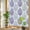 Turquoise, variant on Purple Gray Leaves Privacy Window Film, Decorative Stained Glass Window Film, Summer Tropical Plant Aesthetics Resuable Rainbow Static Cling for Home Bathroom Living Room Glass Door 23.6"x59"