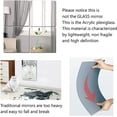 thumbnail image 5 of 4pcs Full Length Wall Mirrors, Floor Mirrors for Walls Acrylic Plexiglass Body Mirror Wall-Mounted Frameless Wardrobe Door Large Long Mirror Home Workout Gym Mirror Dorm Tile Self Adhesive, 5 of 5