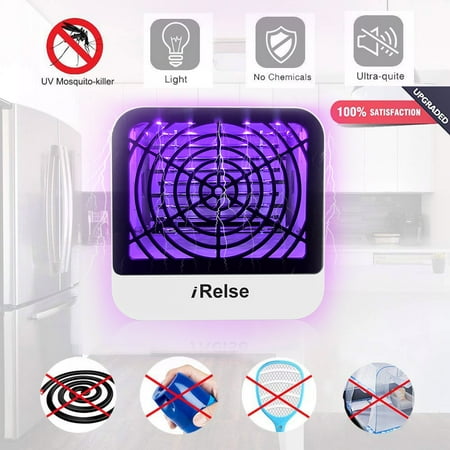 - 2019 Best Electric Mosquito Killer Lamp w/ UV LED Light,Strongest Mosquito Catcher Insect Killer Bug Zapper Fly Trap Pest Control Non-Toxic Noiseless No Radiation - Indoor Outdoor Home Bedroom Camping