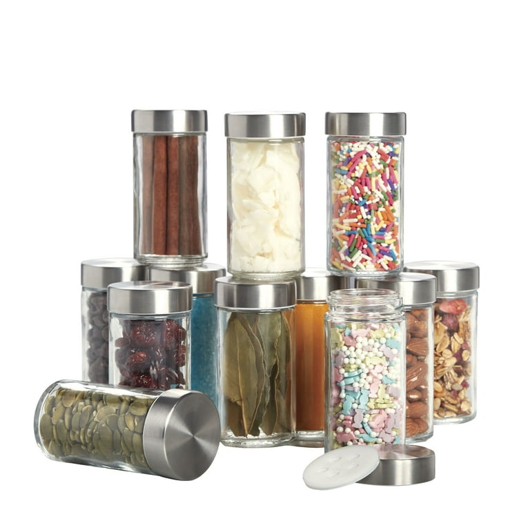 Kamenstein Empty Jars With Silver Cap, 3-Ounce