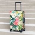 thumbnail image 6 of Susaid Tropical Flowers Print Elastic Washable Suitcase Cover with Hidden Zipper, Fits 18-32 Inch Luggage for Protection During Travel-Large, 6 of 7