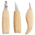 thumbnail image 1 of 3PCS DIY Woodworking Tools for Precise Detailing Stainless Steel Wood Carving Knife Set, 1 of 8