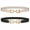 A-Black+Beige, variant on WHIPPY Women's Stretch Belts Elastic Skinny Belt with Gold Buckle for Dresses
