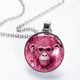 thumbnail image 2 of Gorilla Glass Circular Pendant Necklace - Women's Jewelry, 2 of 5