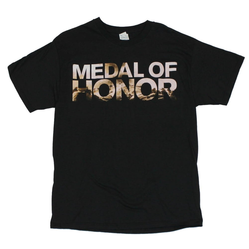 Hybrid Apparel Medal of Honor Mens TShirt Video Game Name Logo on
