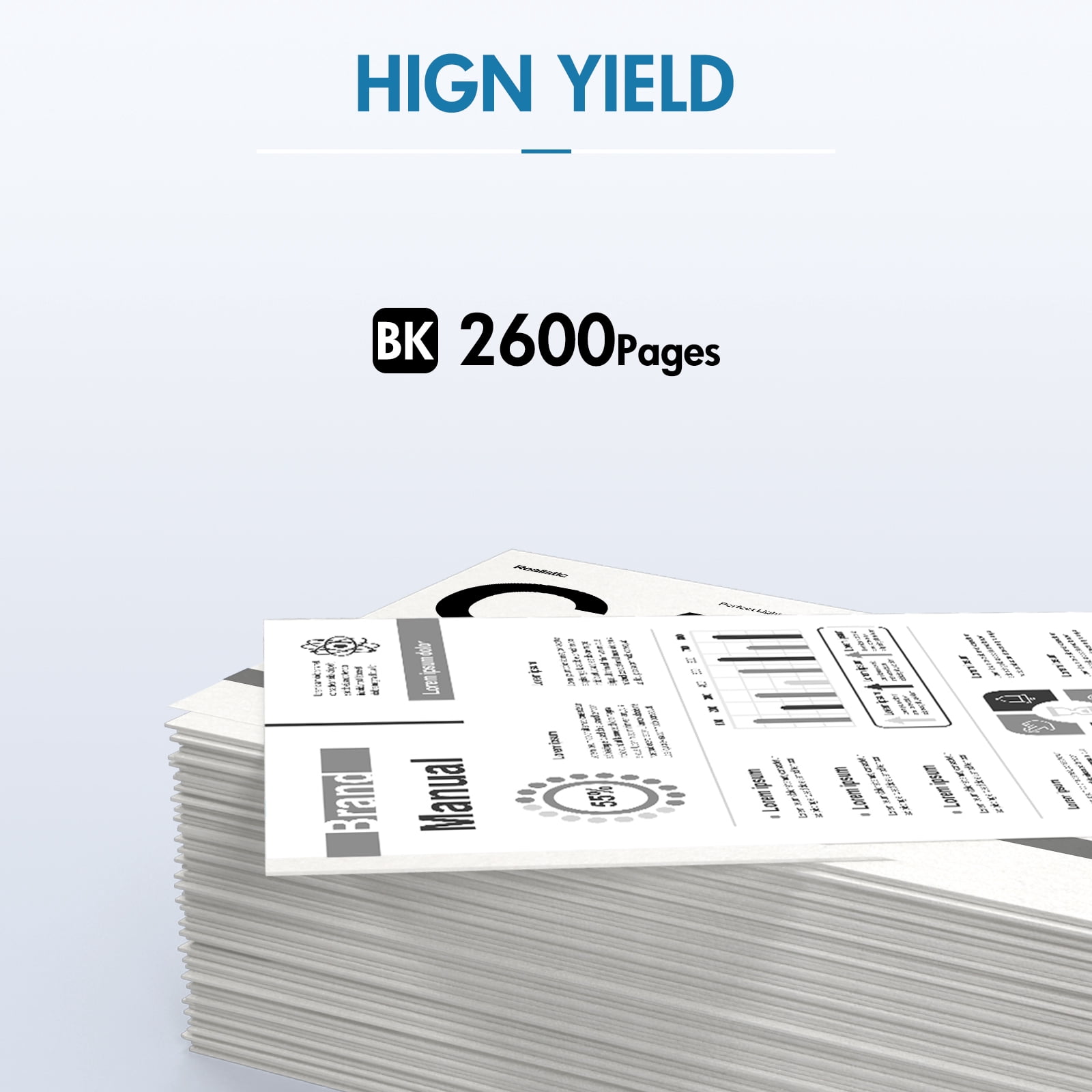 TN360 2-Pack High Yield Toner Cartridge Compatible for Brother TN360 TN-360 TN330 TN-330 to use with HL-2140 HL-2170W MFC-7840W MFC-7340 MFC-7440N MFC-7345N DCP-7030 DCP-7040 Printer Ink