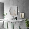 thumbnail image 5 of Livex Lighting Aero 1-Light White Metal Single Wall Sconce in Polished Chrome, 5 of 13