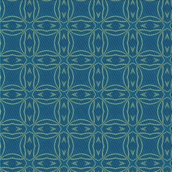 Ahgly Company Machine Washable Indoor Square Transitional Blueberry Blue Area Rugs, 4' Square