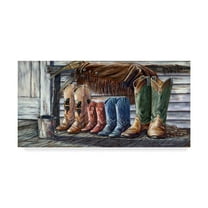 Trademark Fine Art 'Family Boots' Canvas Art by Carolyn Mock