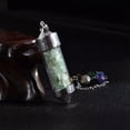 thumbnail image 4 of K-KED Natural 7 Chakra Gravel Drift Bottle Pendant Bead Healing Necklace Chakra Reiki-Citrine quartz, 4 of 8
