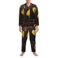 thumbnail image 3 of Sikiie Casino Playing Cards Mens Pajama Set, Soft Warm Long Sleeve Sleepwear, Cozy Button-Down Pjs for Men-, 3 of 7