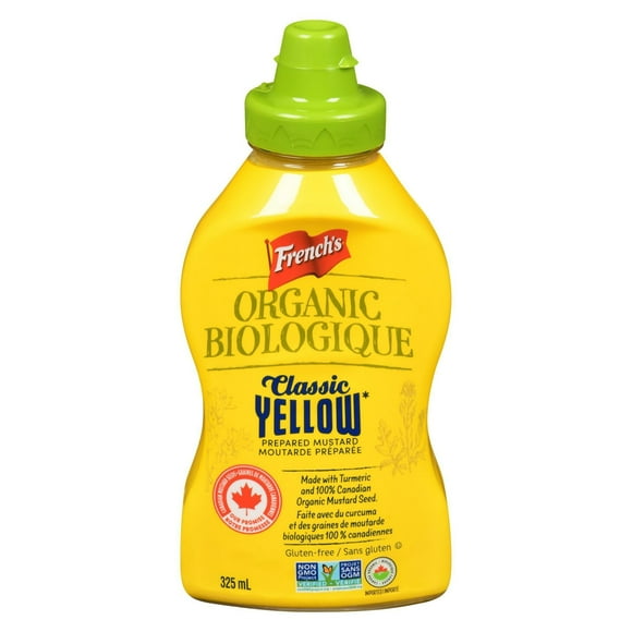 French's, moutarde jaune biologique, 325 ml