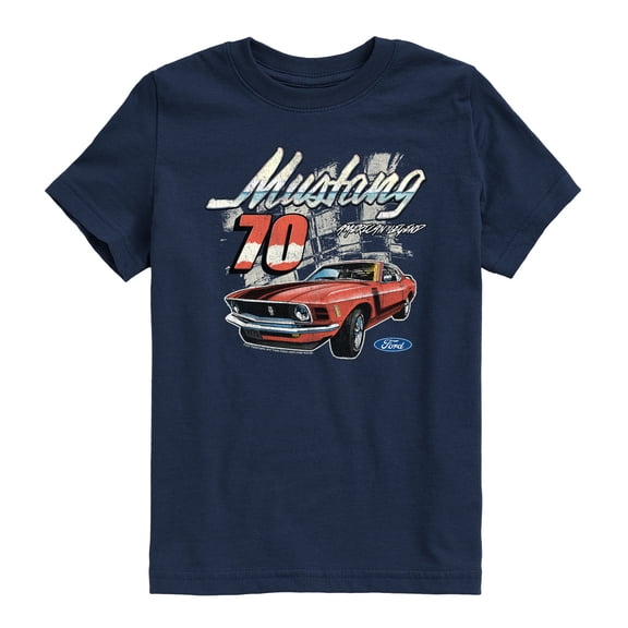 Ford - Mustang 70 - Youth Boys Short Sleeve Graphic T-Shirt
