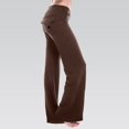 thumbnail image 2 of Bovemsi Casual Pants for Women Women's Solid Color Button Pocket Wide Leg Yoga Beach Trousers with Pockets, 2 of 9