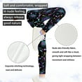 thumbnail image 5 of COEQINE Halloween Bat Mushroom Spider Web Girls's Sport Legging Casual Buttery Soft Athletic Pants Stretchy High Waist Pants, for 4-5 Years Kids Girls, 5 of 7