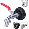 thumbnail image 1 of Adaptador de tanque IBC Conector de rosca de 1/2", grifo de tanque de 1000 L, colector de agua de lluvia, salida de grifo, conexión de válvula, conexiones de manguera de jardín, 1 of 5