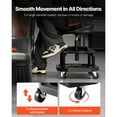 thumbnail image 4 of Rolling Shop Stool Adjustable Height Garage Seat 300 lbs Load with Caster, 4 of 6