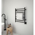 thumbnail image 2 of Ancona Prestige Double Porte-Serviettes Mural de 8 Barres en Noir Mat, 2 of 4
