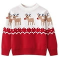 thumbnail image 1 of Sudadera navideña para niños, ropa para niños, camisa de manga larga, suéter de punto, cárdigan, disfraz navideño, mono de nieve para bebés pequeños, camisetas de ciervos para primavera,, 1 of 5