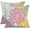 Pink Yellow Blue, variant on Blue Yellow Flower Pillow Covers 18x18 Inch Set of 2 Outdoor Throw Pillows Outdoor Waterproof Decor for Living Room Sofa Patio Funiture Garden Floral Polyester Pillow Covers 012D18