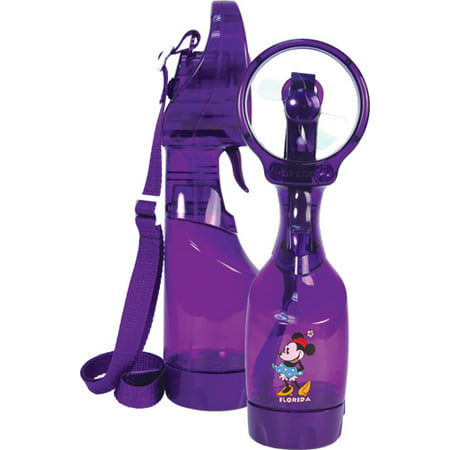 Disney Spray Fan Squeeze Breeze Classic Minnie, Purple (Florida