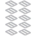 thumbnail image 1 of Noref Webbing Slider,10Pcs Adjustable Buckle Fasteners Stainless Steel 316 Webbing Slider For Collars Straps,Slide Buckle, 1 of 8