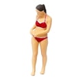 thumbnail image 4 of 1/64 Girl Figures Beach, Swimsuit Woman Model, Realistic Miniature Model, Trains People Figures for Desktop Ornament Collections Decor Accessory Red, 4 of 8