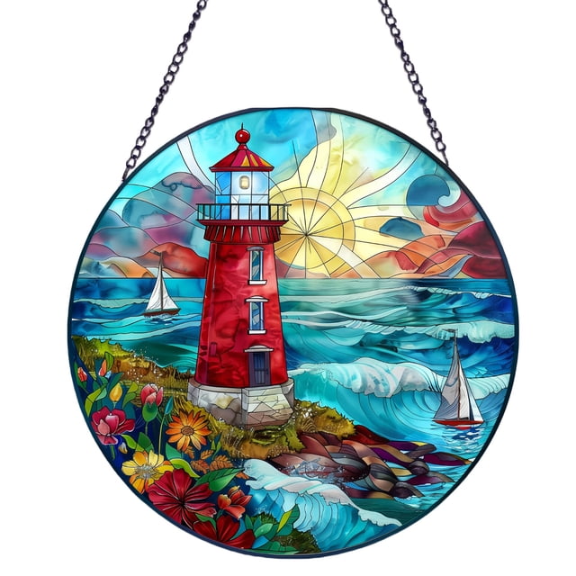 Vidriera colgante Suncatcher Rosporxin, 20 cm