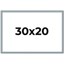 30x20 Frame Blue Scuffed Farm Board Solid Wood Picture Frame Width 0.75 Inches | Interior Depth 0.5