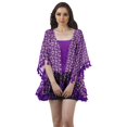 thumbnail image 1 of Moomaya Open Front Printed Shrug Printed Kimono Sleeve Beach Cover Up For Women, 1 of 5