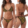 thumbnail image 3 of Fotbe Sunflowers And Bww Traje de Baño para Mujer de Dos Piezas – Bikini Sexy de Tirantes Tipo Halter con Diseño Triangular, 3 of 6