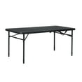 thumbnail image 4 of Mainstays 4 Foot Fold-in-Half Adjustable Folding Table, Rich Black, 4 of 16
